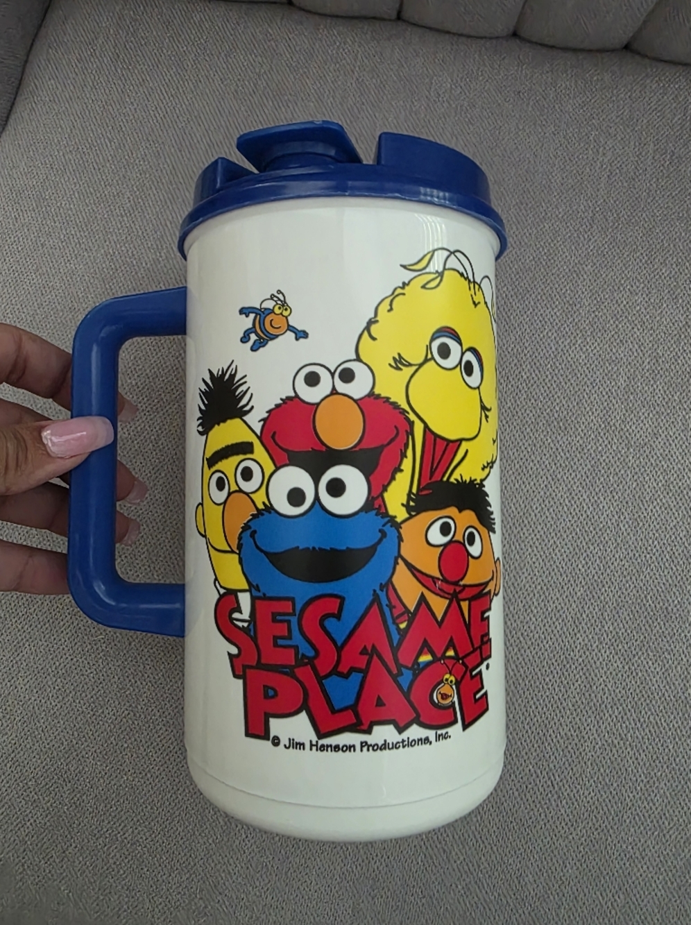 Sesame Place Character Travel Mug - Blue Handle